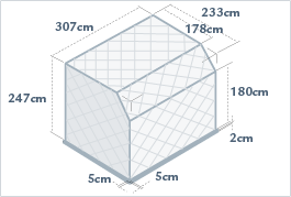 Main deck 96" x 125" pallet